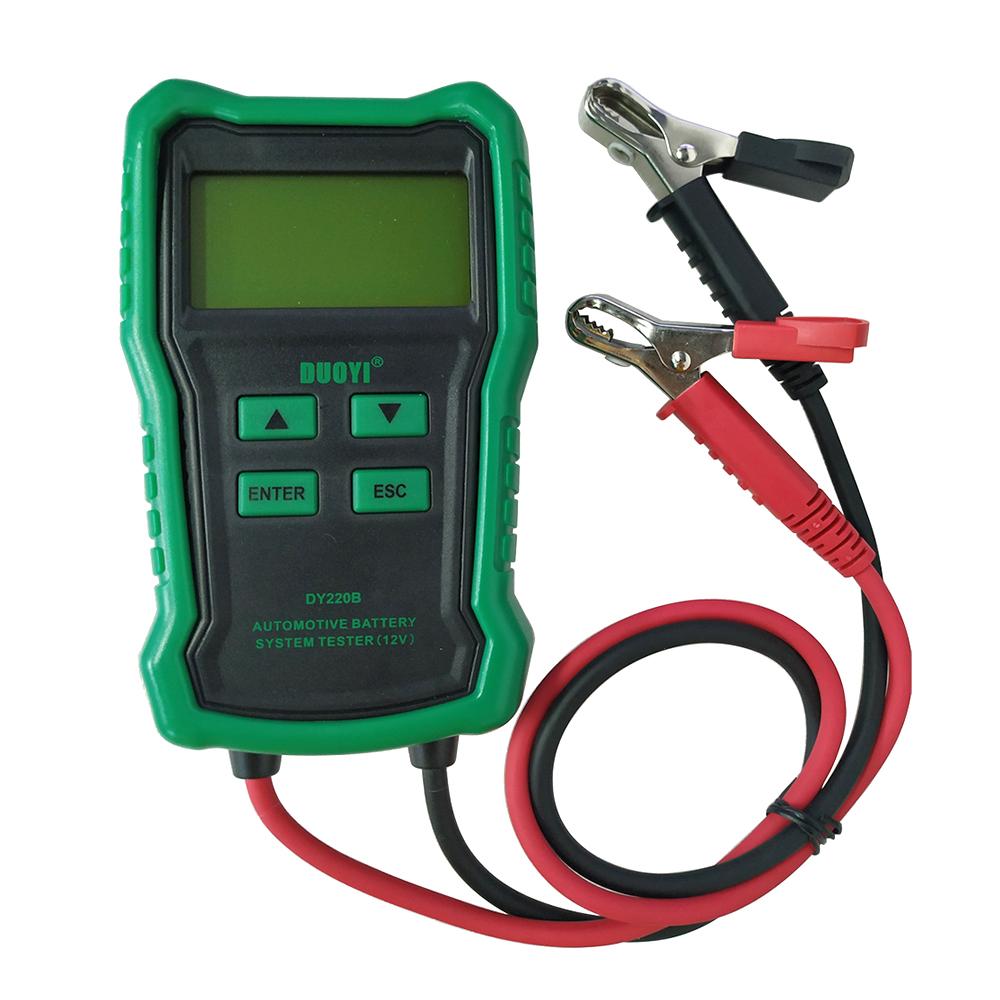 12V Car Motorcycle Battery Tester Digital Battery Analyzer 100-2000 CCA Battery Load Auto Cranking Charging System Test