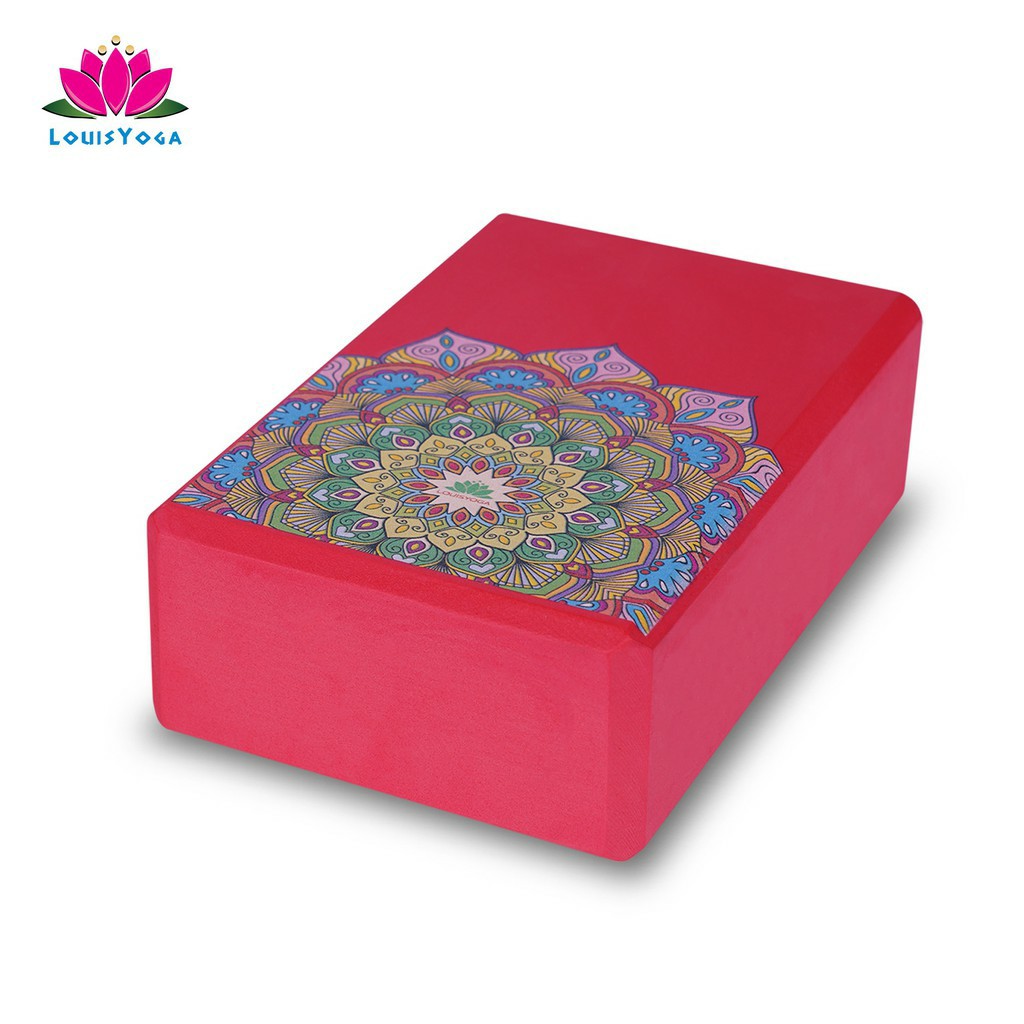 Gạch tập yoga sắc Madala Kích thước: 23x15x7.6cm. Trọng lượng 200g