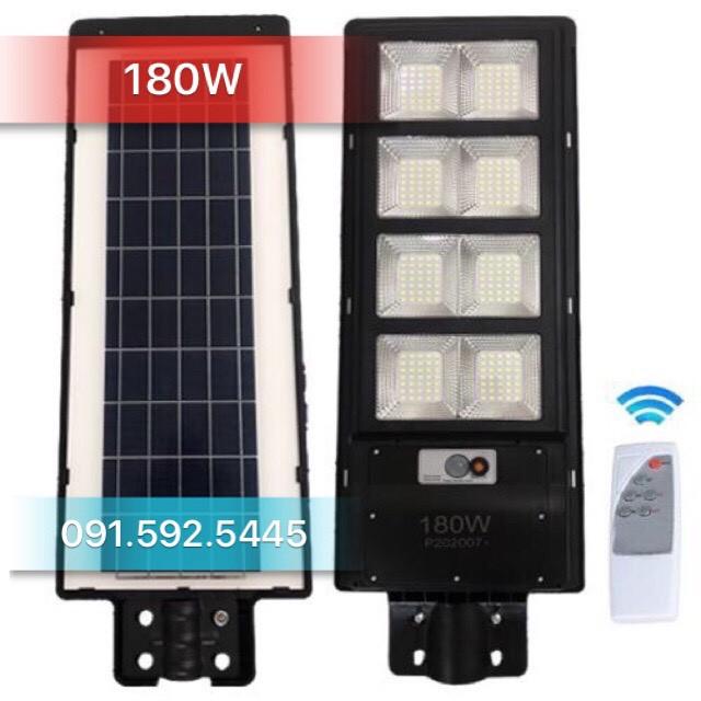 Đèn Năng Lượng Mặt Trời Liền Thể 180w,150w. 2 Chế Độ Sáng Liên Tục & Cảm Biến.