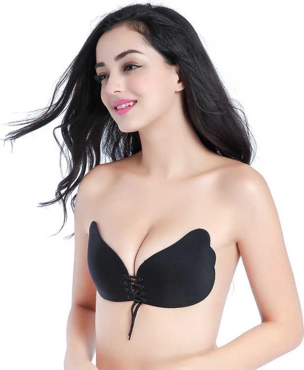Áo bra dán nâng ngực tạo khe quyến rũ kiểu dáng dây rút