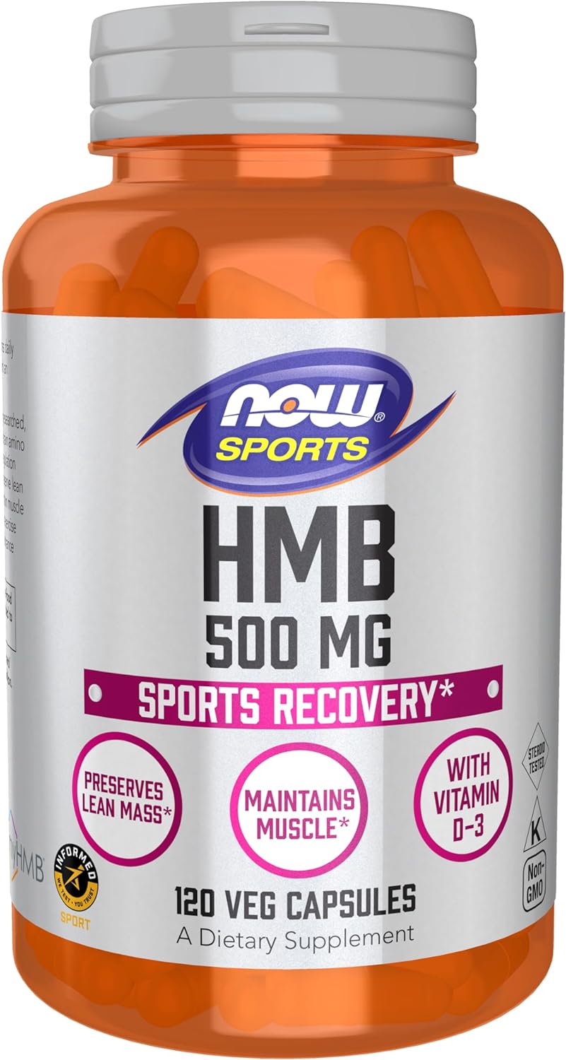 Now HMB (500mg - 120 viên) Viên Uống Phục Hồi Cơ Bắp Sau Luyện Tập
