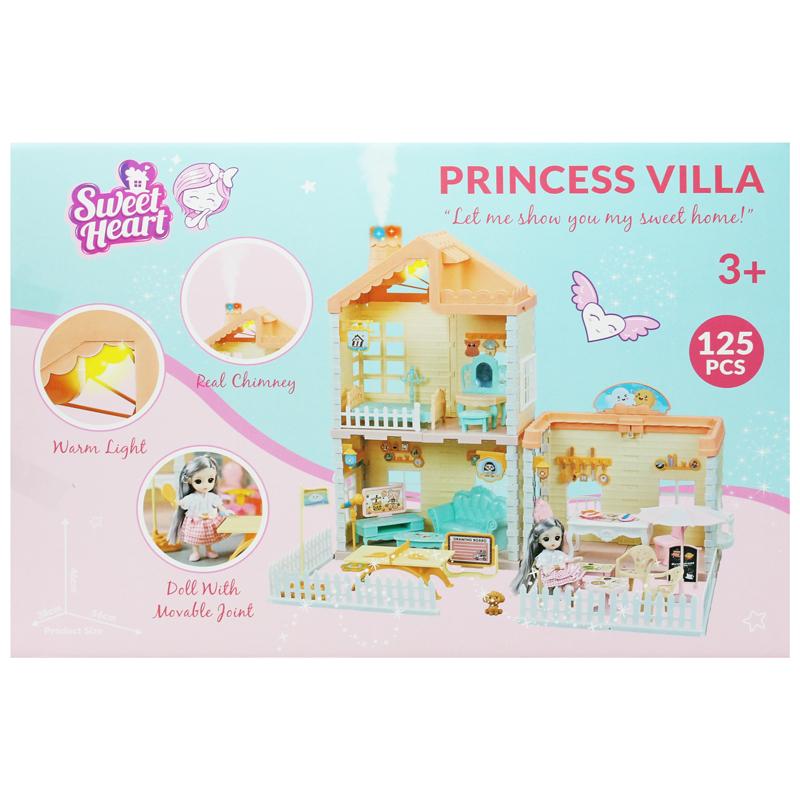 Đồ Chơi Mô Hình Ngôi Nhà Búp Bê Khổng Lồ Có Ống Khói - Sweet Heart SH668-39A (125 Chi Tiết)