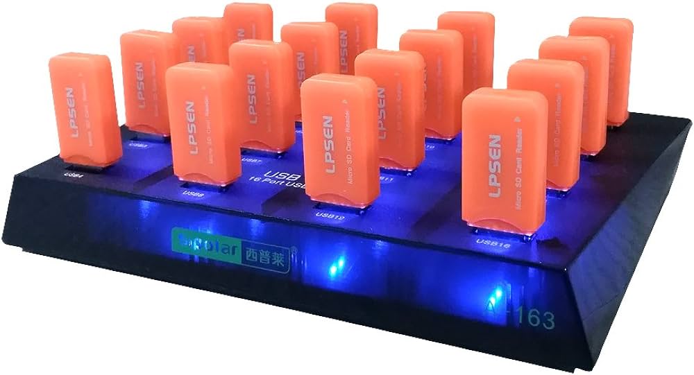 Hub usb 20 cổng Vinetteam Sipolar A-805P hỗ trợ 20 thiết bị USB (dcom 3g 4g), cung cấp nguồn 1.2A cho mỗi cổng để sạc nhanh cho điện thoại, iPad và máy tính bảng với bộ nguồn 12V/10A - hàng chính hãng