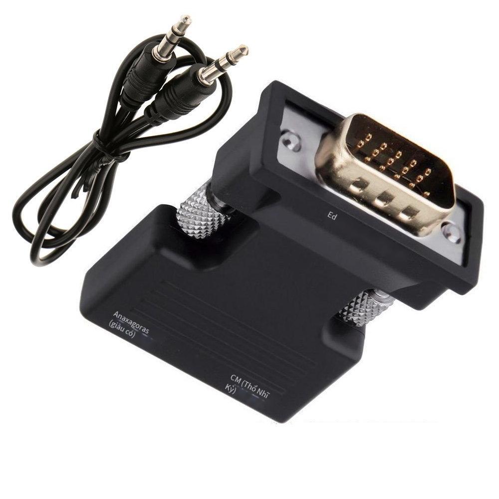 Đặc biệt dòng hdmi nữ sang vga nam có âm thanh HDMI sang VGA máy tính kết nối chuyển đổi máy chiếu dòng độ nét cao