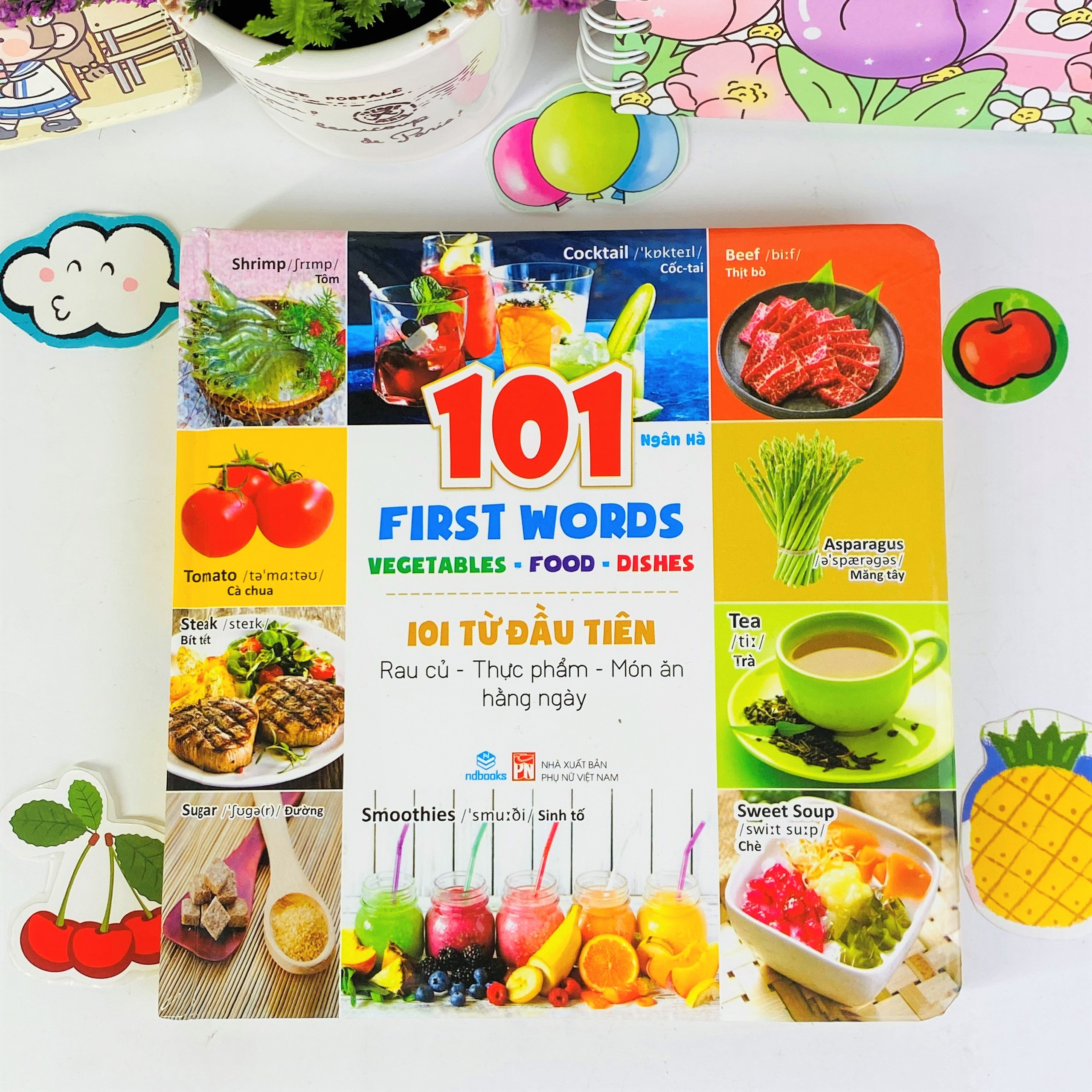 Sách - Trọn bộ 8 cuốn 101 First Words - 101 Từ đầu tiên - Song ngữ Anh - Việt - ndbooks