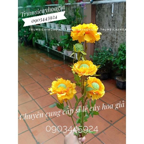 Cành cúc quả thông cao 60cm trang trí độc lạ nhập khẩu-Hoa cao cấp