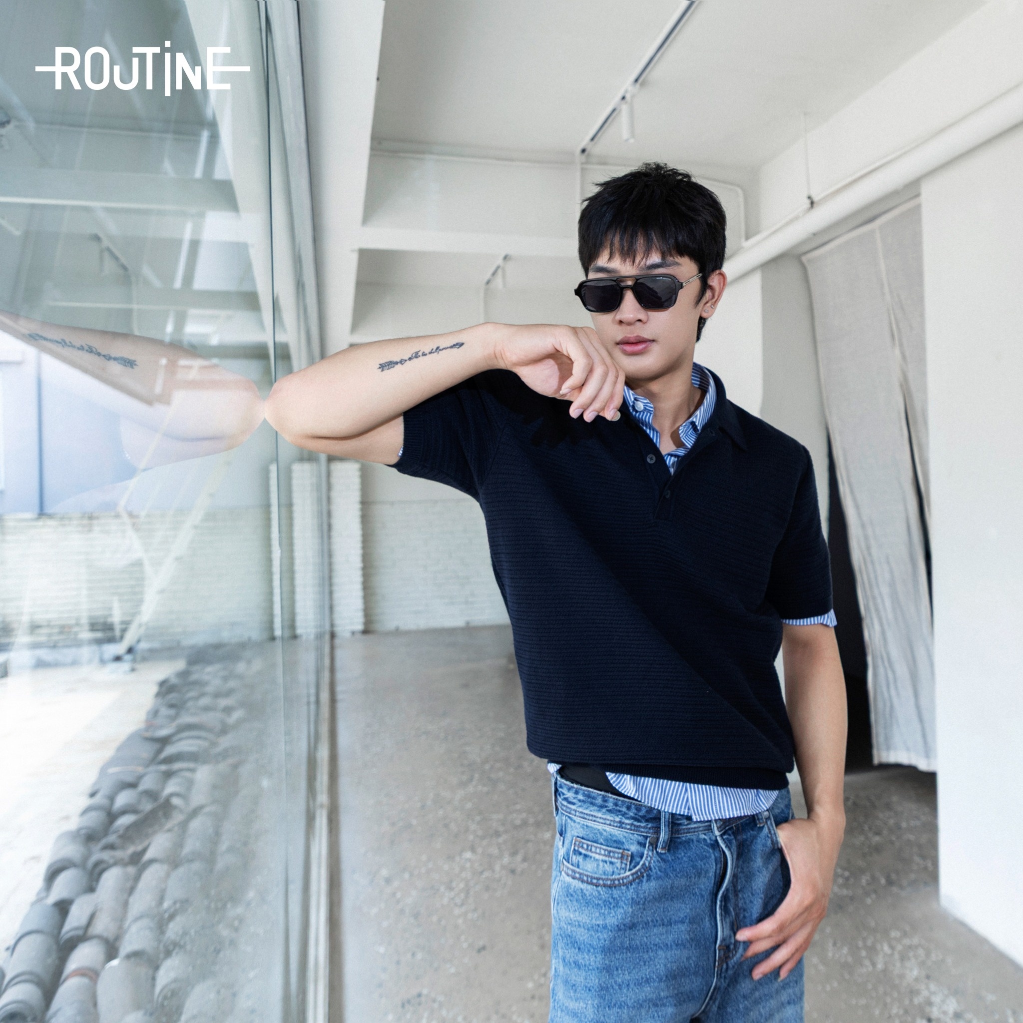 Quần jean / Quần denim nam Form Straight - ROUTINE 10S26DPA028