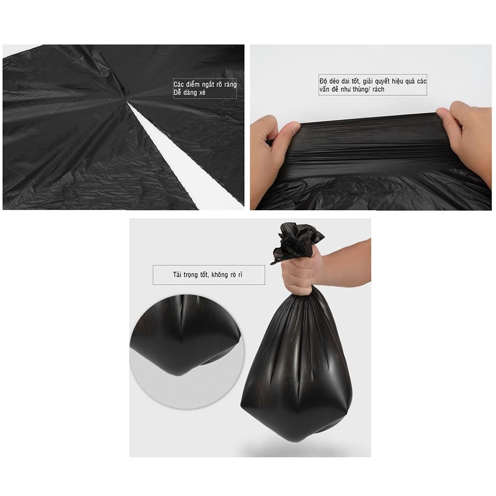 Cuộn túi đựng rác tự phân hủy, Túi bóng đựng rác không rỉ nước, không bốc mùi, an toàn, bảo vệ môi trường