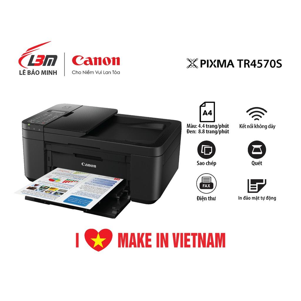 Máy In Phun Màu Đa Chức Năng Canon TR4570S - Hàng Chính Hãng