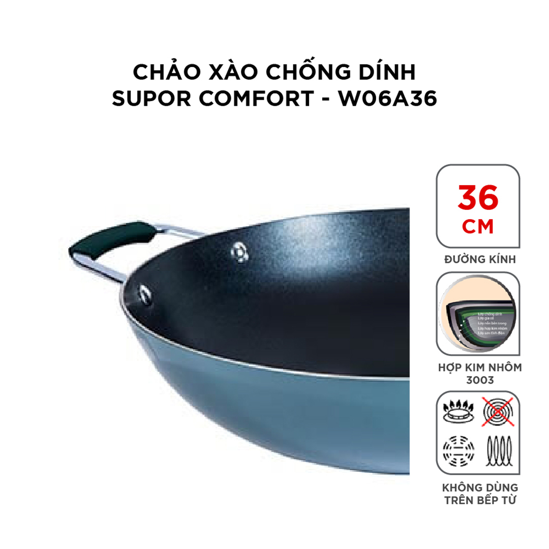 Chảo xào chống dính Comfort Supor