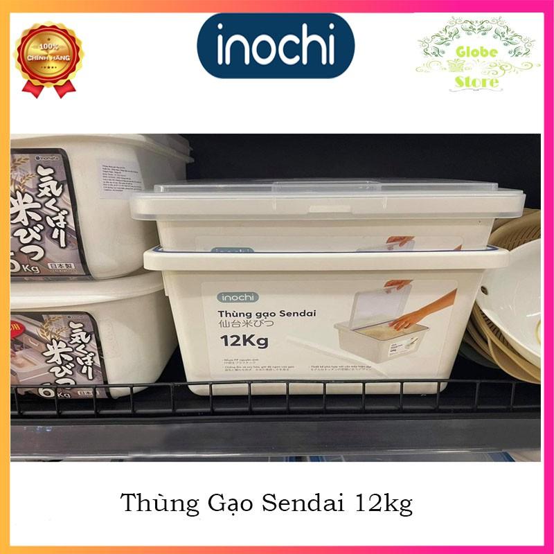 Thùng Đựng Gạo Cao Cấp Chuẩn Nhật Bản Sendai 12kg - THGN12 Chống Ẩm Mốc, Bảo Vệ Gạo