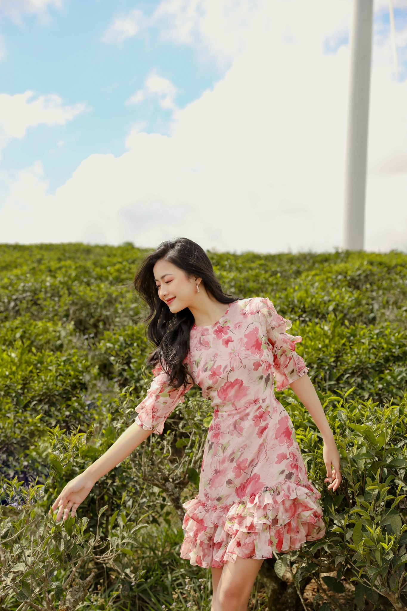 OLV - Đầm Cerise Floral Dress