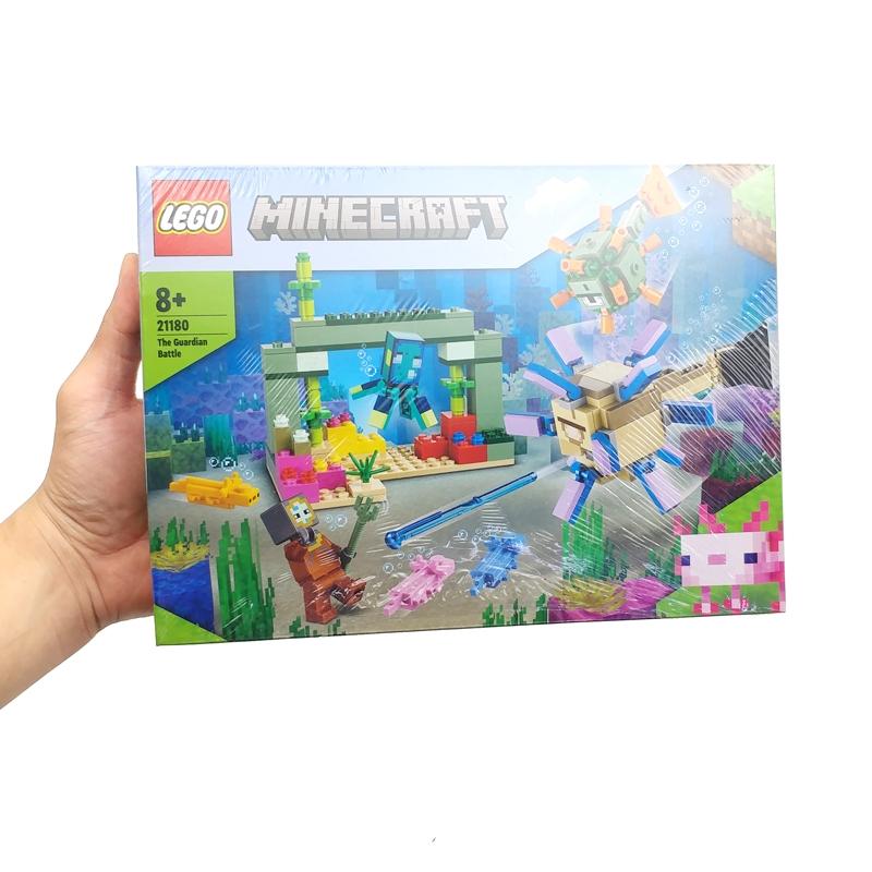 Đồ Chơi Lắp Ráp Lego Minecraft 21180 - The Guardian Battle (255 Mảnh Ghép)