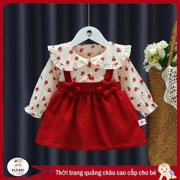 [7:H12] Váy đầm bé gái họa tiết hoa nhí dễ thương (hàng quảng châu)