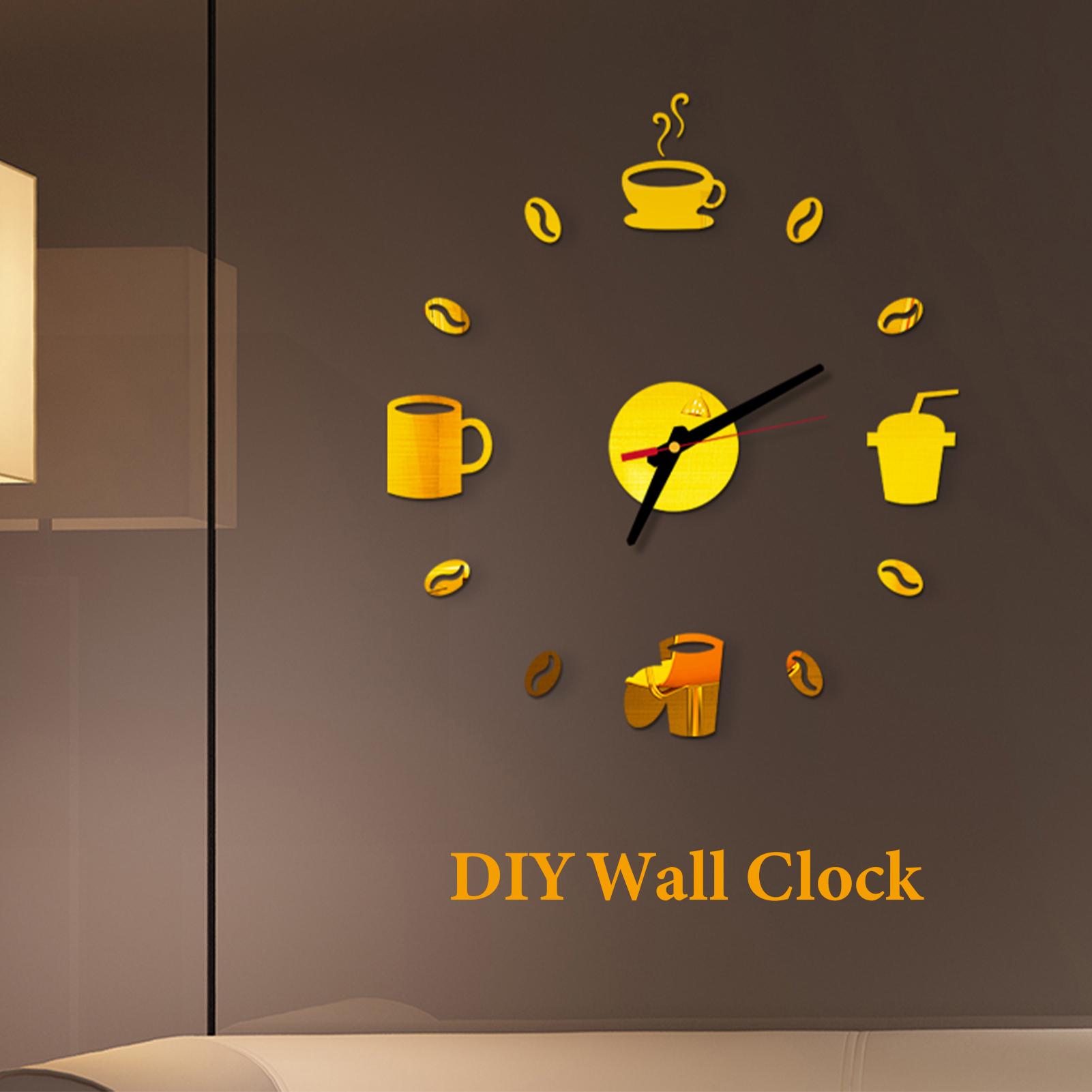 Bộ đồng hồ dán tường DIY, thiết kế độc đáo, trang trí cho gia đình