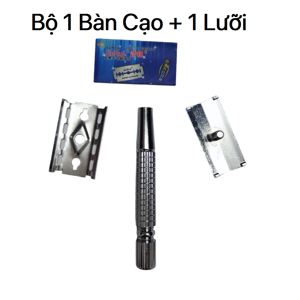 Dao Cạo Râu Cán Tháo Rời Chất Lượng Cao Hàng Bóc Hộp [ Không Hộp Gương Xả Lỗ Do Vận Chuyển Bị Móp Méo Bể Vỡ Bao Bì và Gương ]