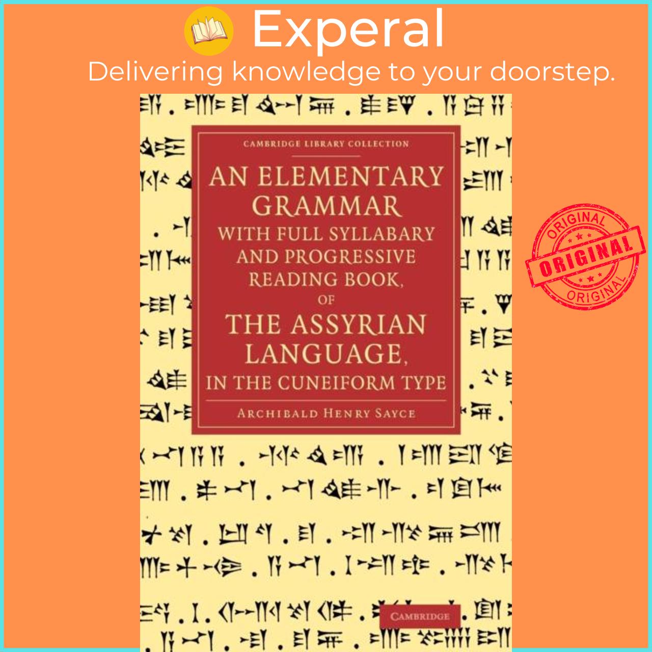 Sách - An Elementary Grammar with Full Syllabary and Progresssive Readi by Archibald Henry Sayce (UK edition, paperback)