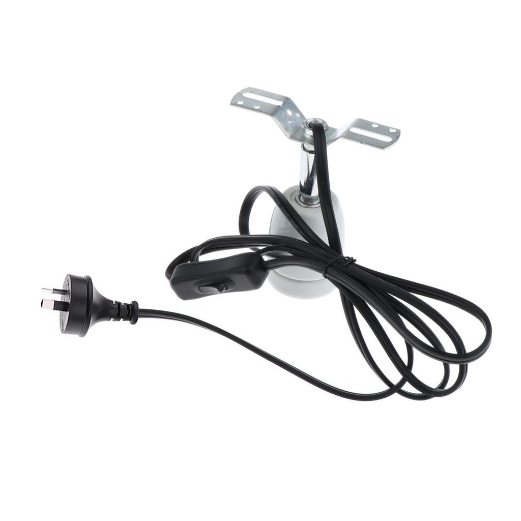 1pcs Reptile Ceramic Heat Lamp Heating Bulb Holder Stand for Reptile Habitat