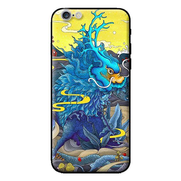 Ốp in cho iPhone 6s Rồng Xanh Nền Vàng - Hàng chính hãng