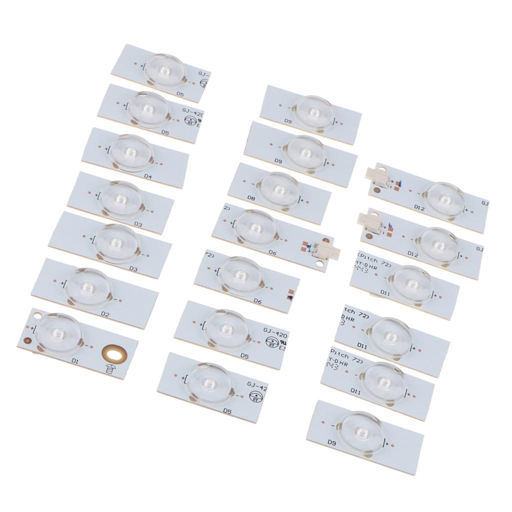 Chiếu Hậu Tivi Thay Thế SMD Hạt Đèn 6V Cho 32-65in Tivi, Gói 20