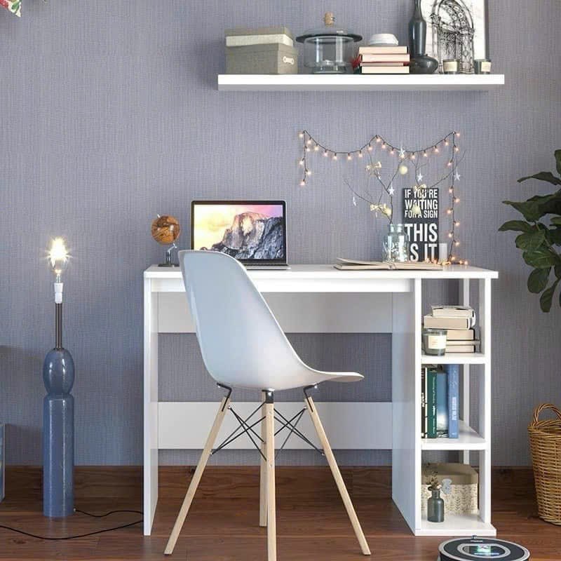 Bàn Làm Việc Bàn Học Sinh Kèm Kệ Sách 3 Tầng Đa Năng Bằng Gỗ Công Nghiệp MDF
