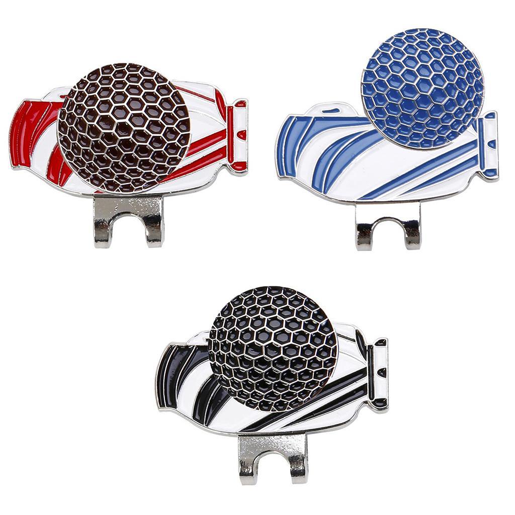 Golf Hat Clip with Detachable  Golf Ball Marker for Golf Cap