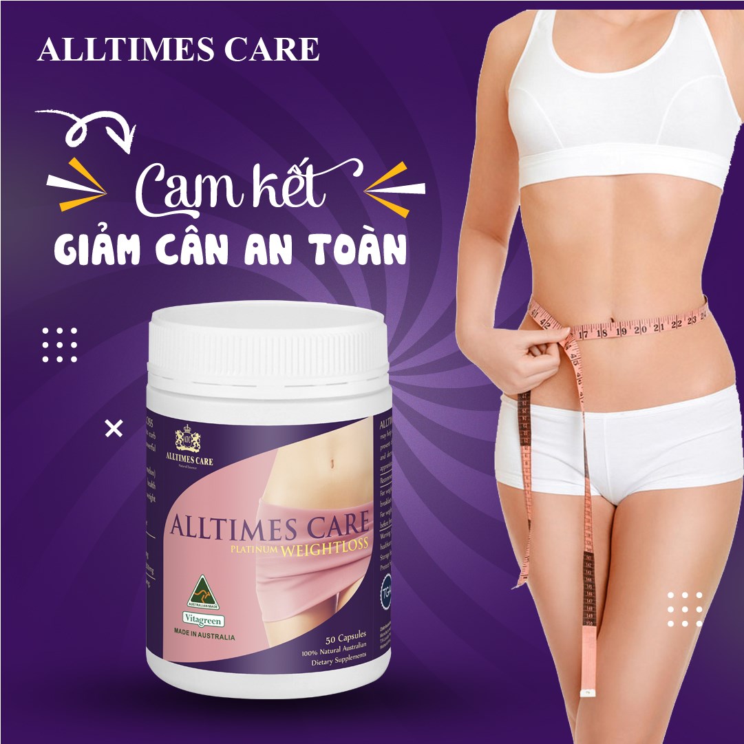 Thực phẩm bảo vệ sức khỏe hỗ trợ giảm cân Alltimes Care 50 viên