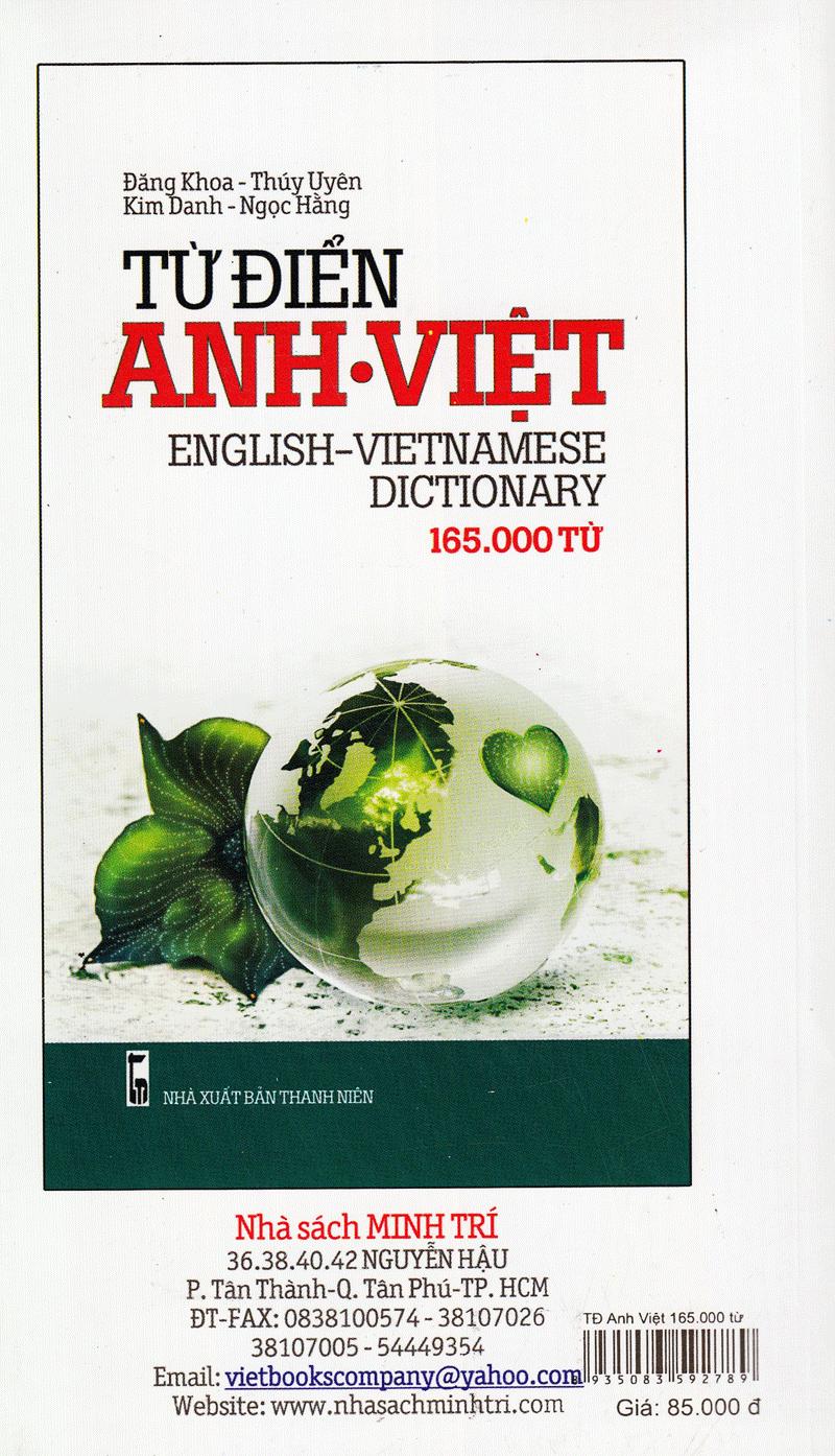 Từ Điển Anh - Việt (165.000 Từ)