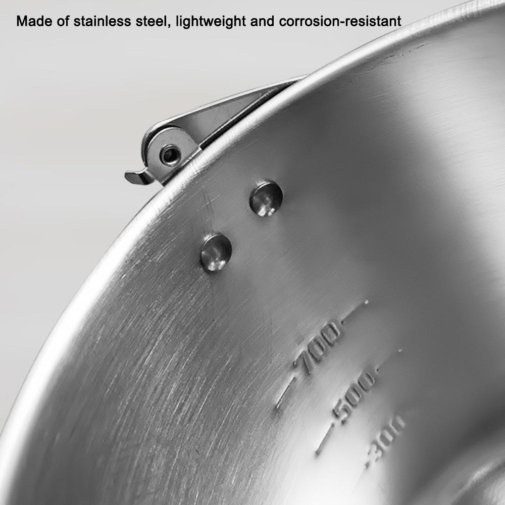 5pcs Camping Cookware Set Outdoor Portable Picnic Cookware Kit Stainless Steel Travel Tableware Cooking Accessory