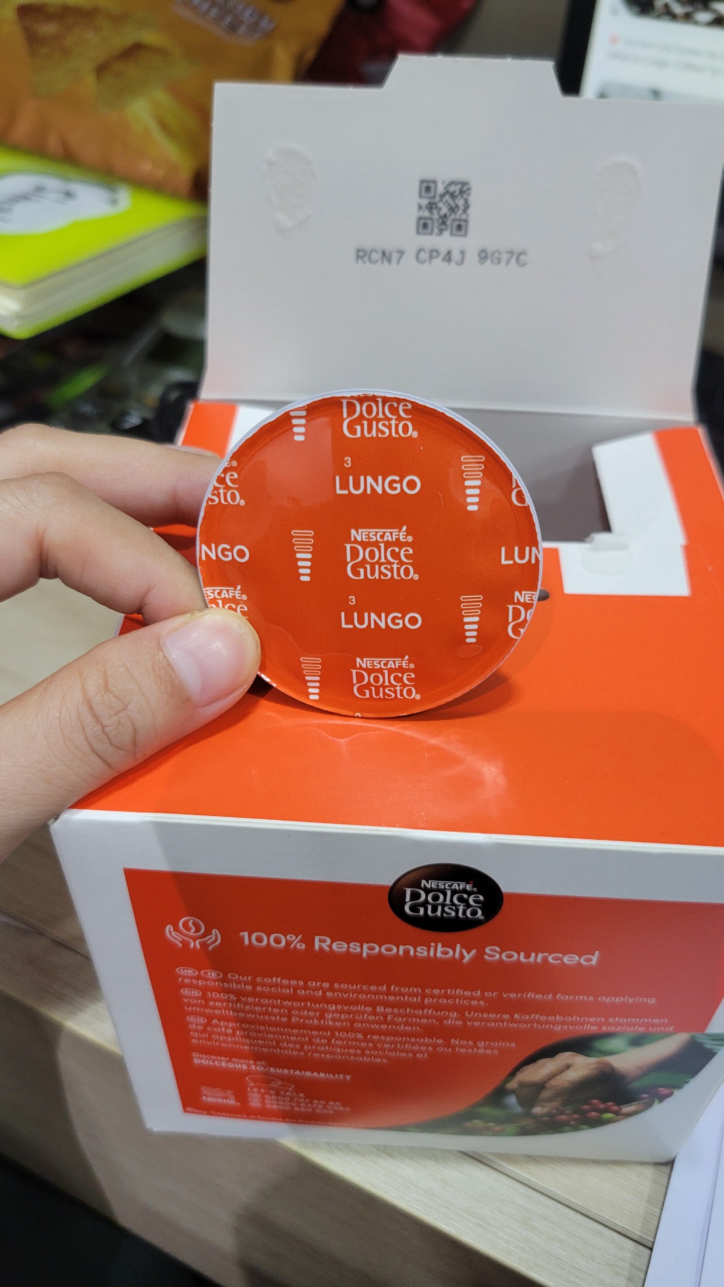 Cà phê viên nén vị Lungo 16 viên dành cho máy Dolce Gusto Hàng chính hãng Anh