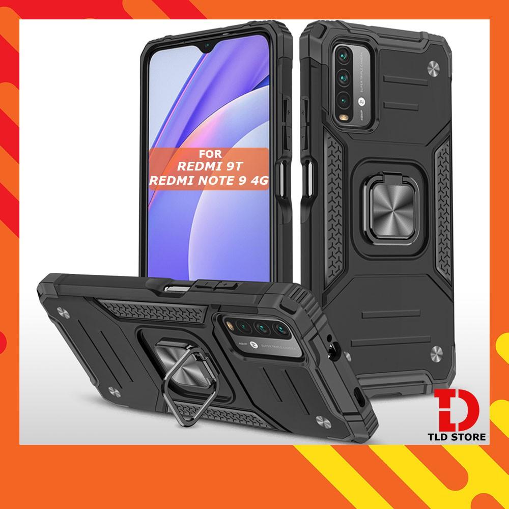 Ốp lưng cho Xiaomi Redmi 8 8A 9 9A 9C 9T Chống sốc Kemeng kèm nhẫn iring