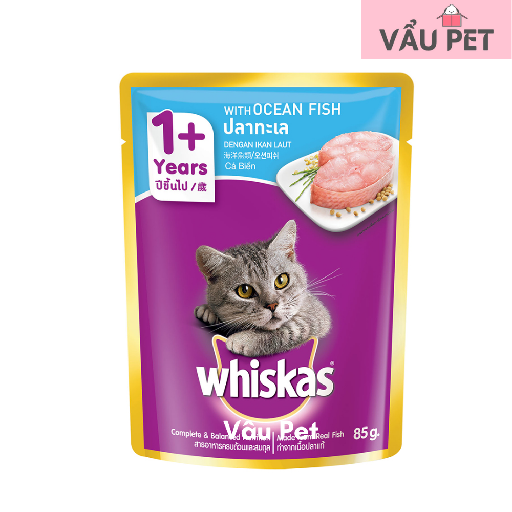 Pate Whiskas cho mèo gói 85g