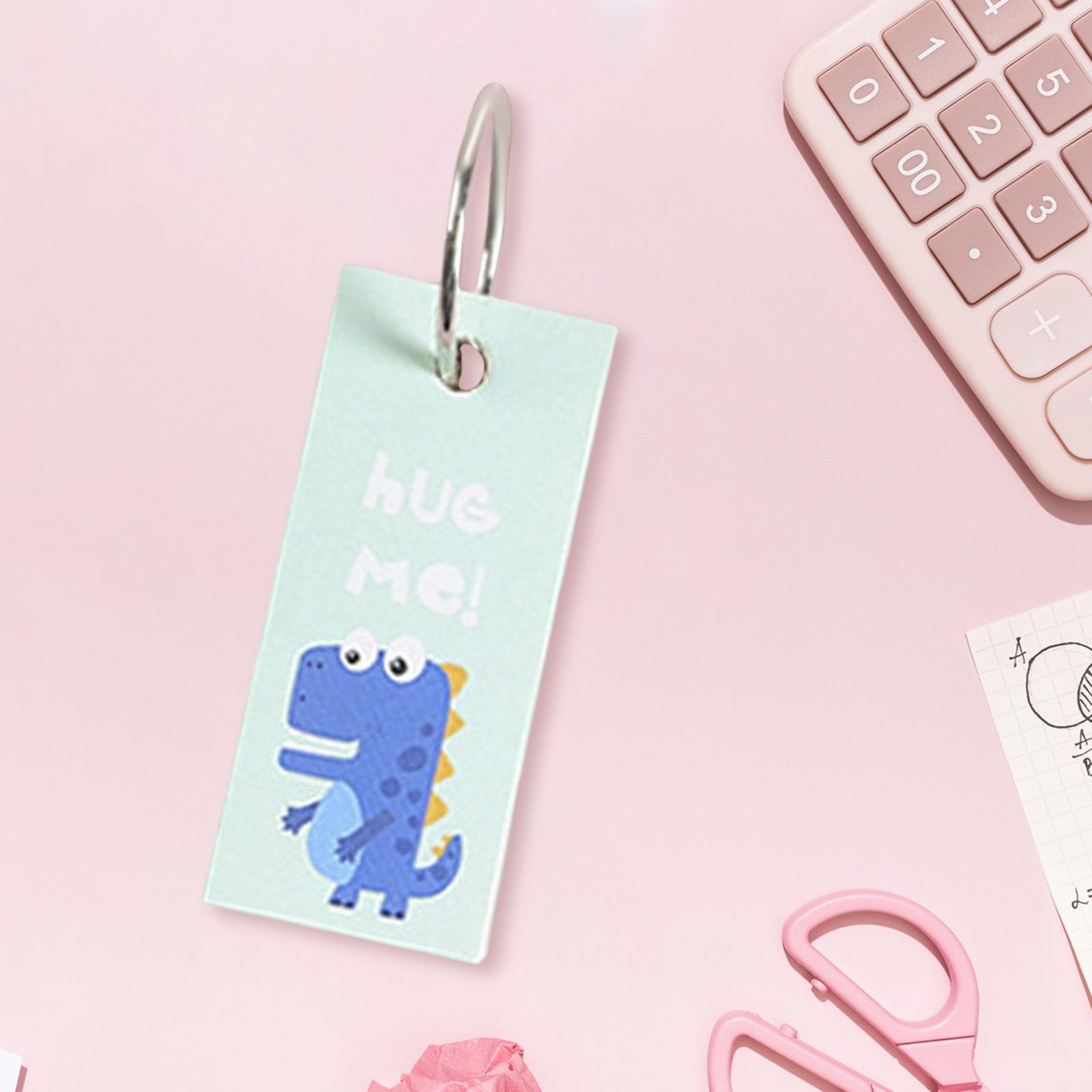 Blank Flash Cards Note Card ,Memo Scratch Pads ,with Binder Rings for Notes Taking