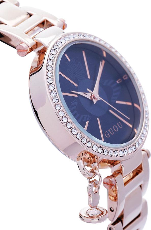 Đồng Hồ Nữ Dây Thép Guou - Đen - CH314