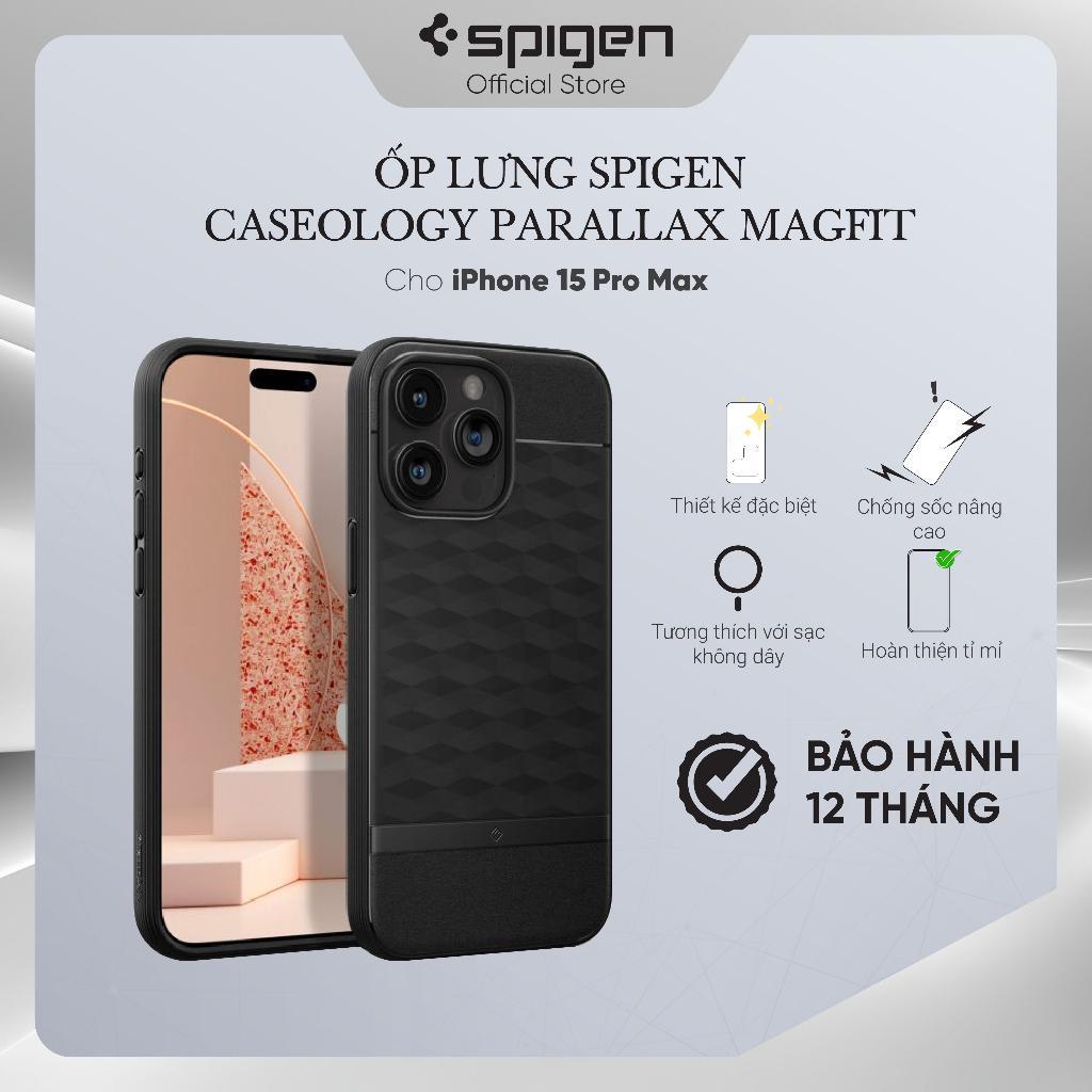 Ốp lưng cho iPhone 15 Pro Max Spigen Caseology Parallax Magfit - Hàng chính hãng