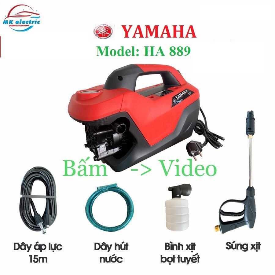Máy rửa xe mini I Máy rửa xe cao áp YAMAHA 2800W HA889 - Có áp chống giật - Chống cháy (bảo hành 24 tháng (bảo hành 12 t
