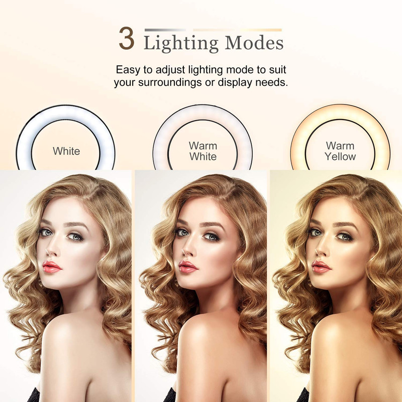 Led Light Ring For Selfie Lamp Ring Light Tripod With Lamp Photography Lighting For Youtube Holder Camera Phone Clip Studio