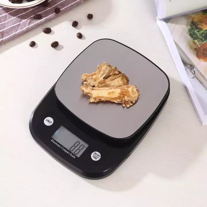 Cân tiểu ly điện tử nhà bếp mini định lượng 1g - 3kg 5kg 10kg làm bánh độ chính xác cao kèm 2 viên pin AAA - Hàng Chính hãng dododios