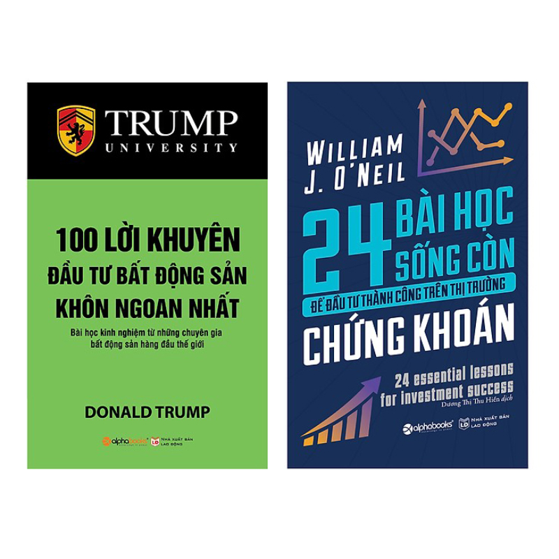 Combo 100 Lời Khuyên Đầu Tư Bất Động Sản Khôn Ngoan Nhất  + 24 Bài Học Sống Còn Để Đầu Tư Thành Công Trên Thị Trường Chứng Khoán