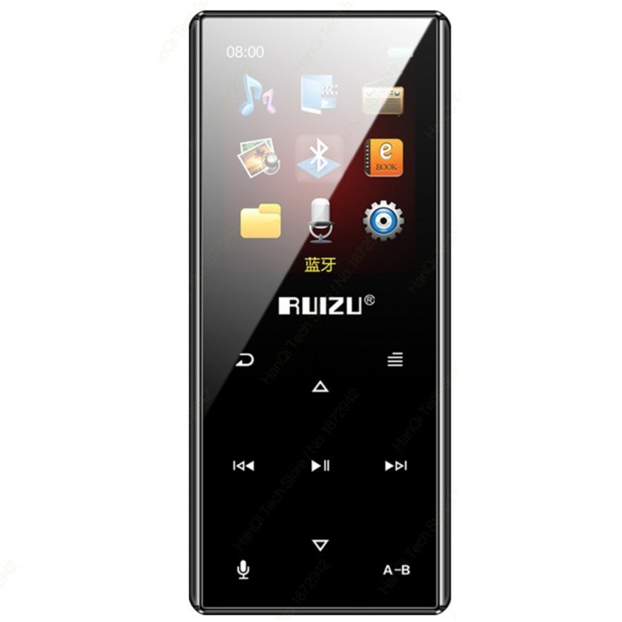 Máy Nghe Nhạc Mp3 Bluetooth Ruizu D29 Bộ Nhớ Trong 8Gb Cao Cấp Azone - Hàng Chính Hãng - Đen