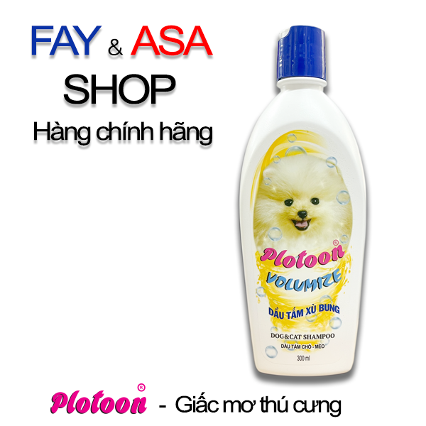 Dầu Tắm Plotoon Volumize 300ml cao cấp giúp lông thú xù bung, xốp mịn