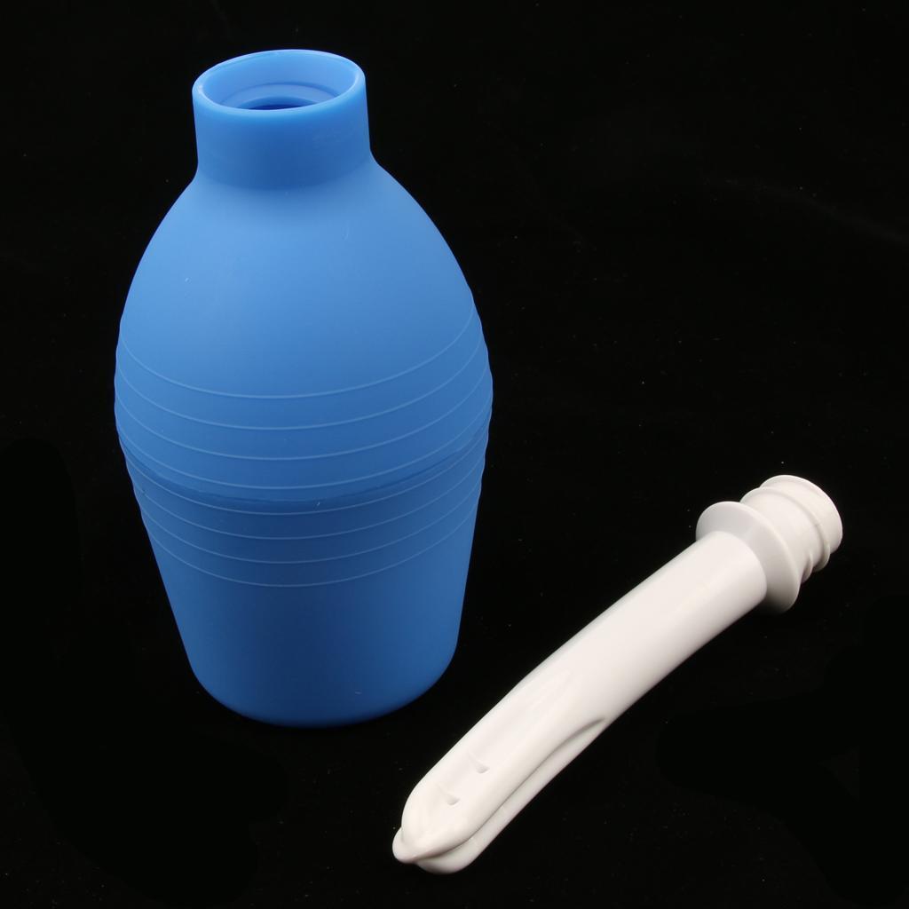 2 Pcs 310ml Men Women Enema Bulb Clean Anal Silicone Douche with Nozzle