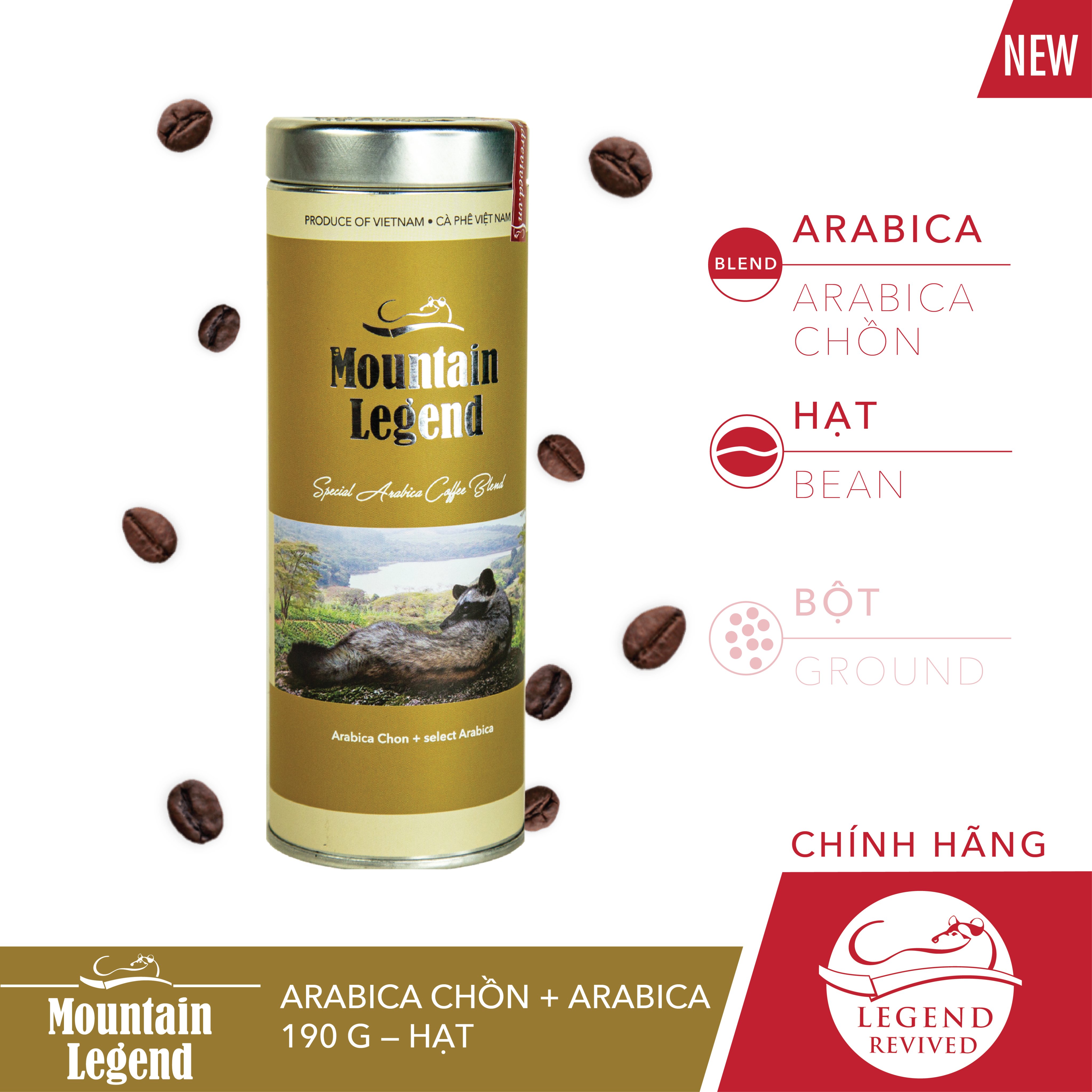 Cà Phê Mountain's Legend Arabica 200g