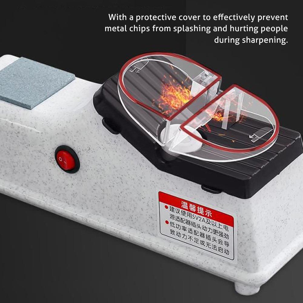 Máy mài dao bằng điện pin 1200mAh Vỏ được làm bằng vật liệu pp có nắp bảo vệ