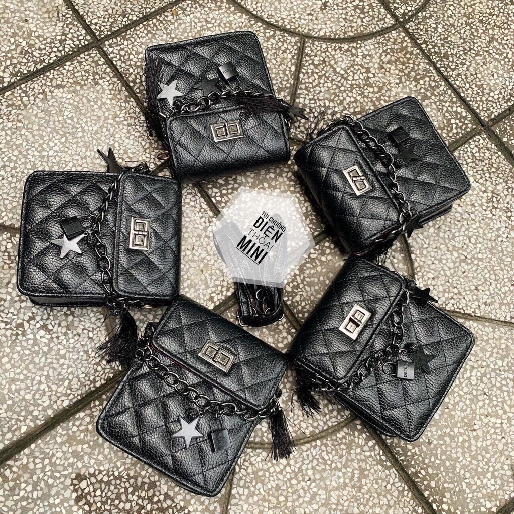 Túi Đeo Vai Chéo Trần Trám Vuông