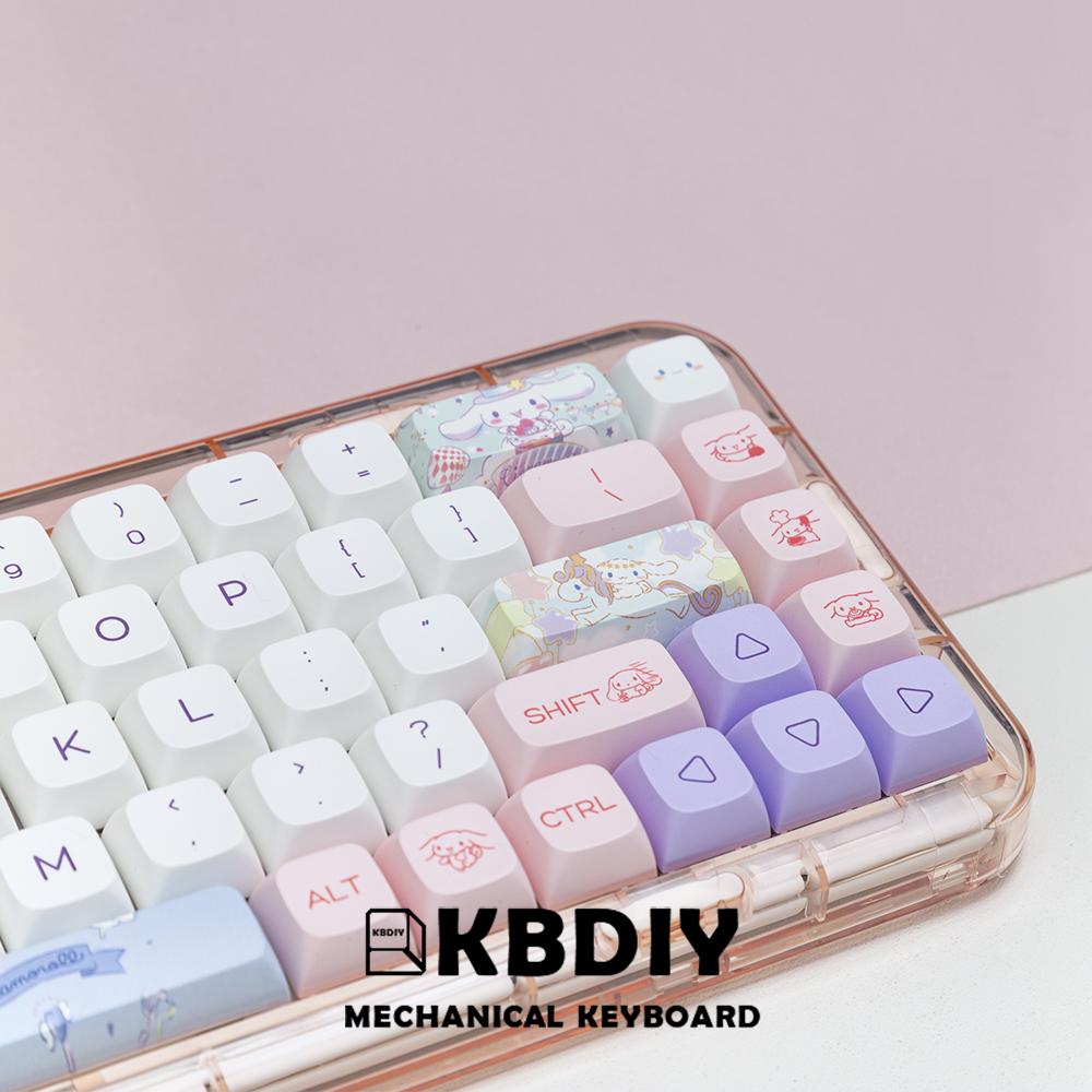 KBDIY 140KEYS/SET DOG DOG PBT KEYCAPS