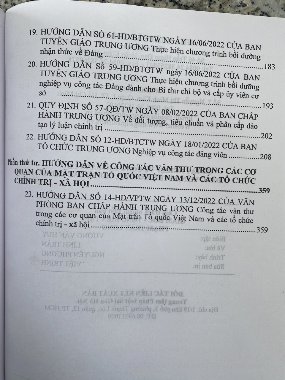 Sổ Tay Nghiệp Vụ Công Tác Dành Cho Đảng Viên, Bí Thư Đảng Bộ, Chi Bộ Các Cấp 