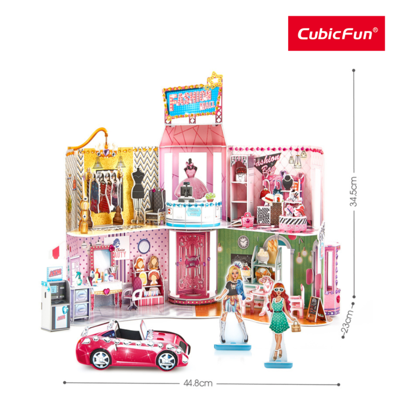 Đồ Chơi CUBIC FUN Trẻ Em Xếp Hình 3D: Trung Tâm Mua Sắm Thời Trang E1617H