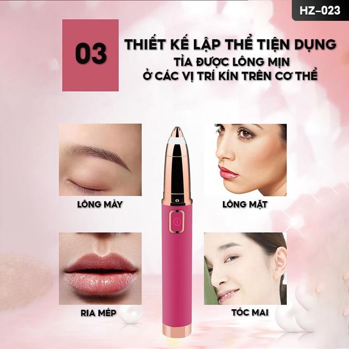 Bút Tỉa Lông Mày Đa Năng Bằng Pin Sạc Tiện Lợi Tạo Hình Lông Mày Theo Ý Thích HZ-023