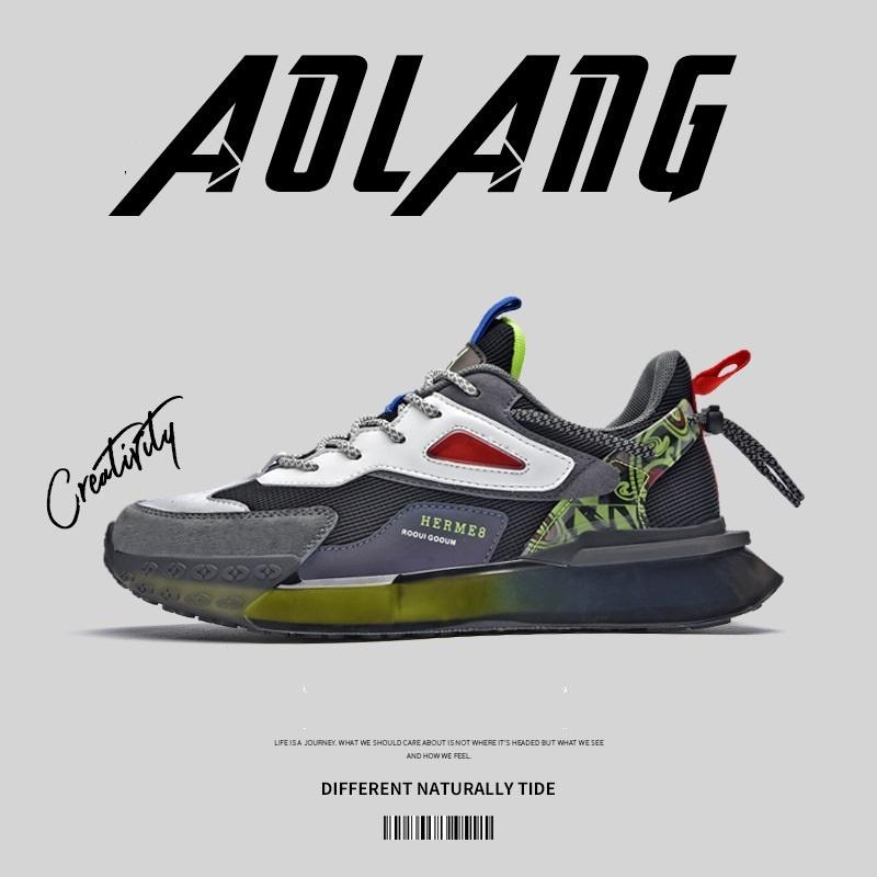 Giày Thể Thao Sneaker Aolang Black A2109 (Đen)